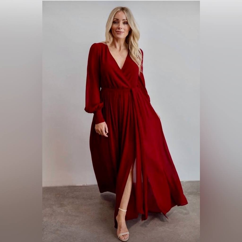2XL Baltic Born long sleeve red dress